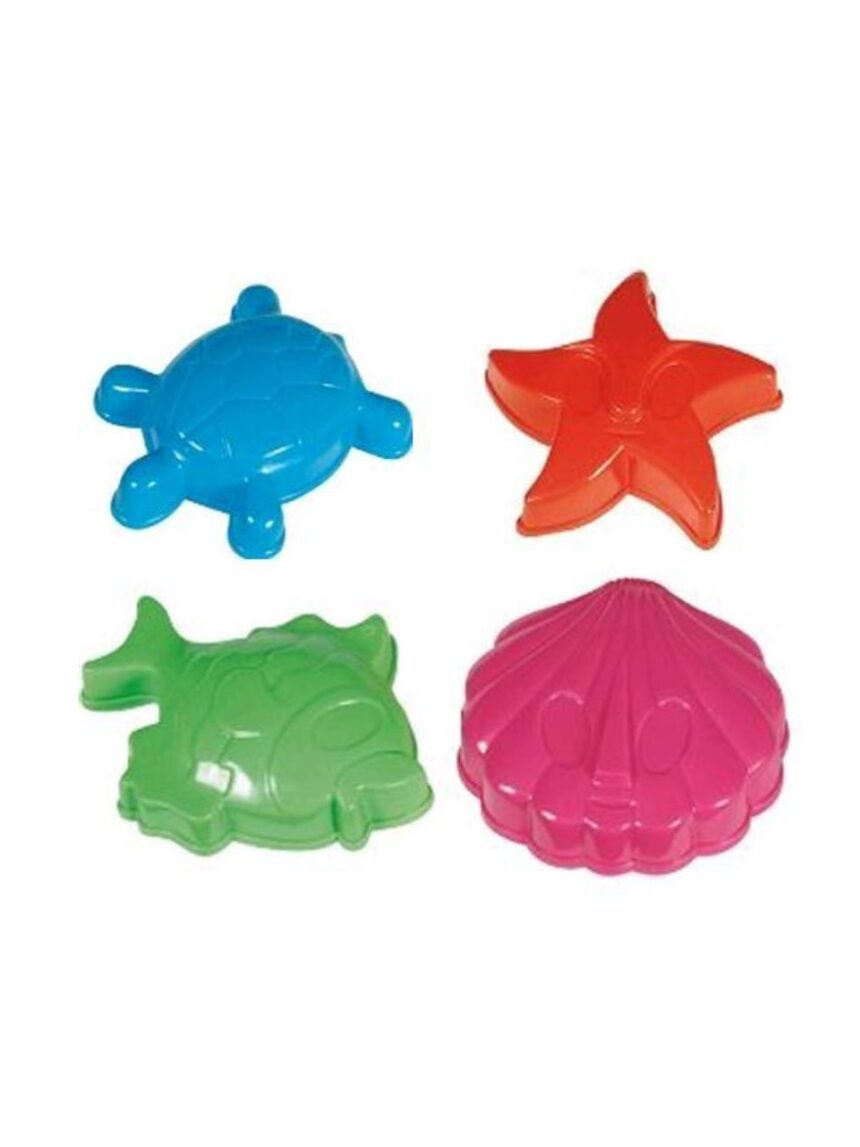 Androni giocattoli καλούπια παραλίας μεσαία 4τμχ (διάφορα σχέδια) - Androni Giocattoli