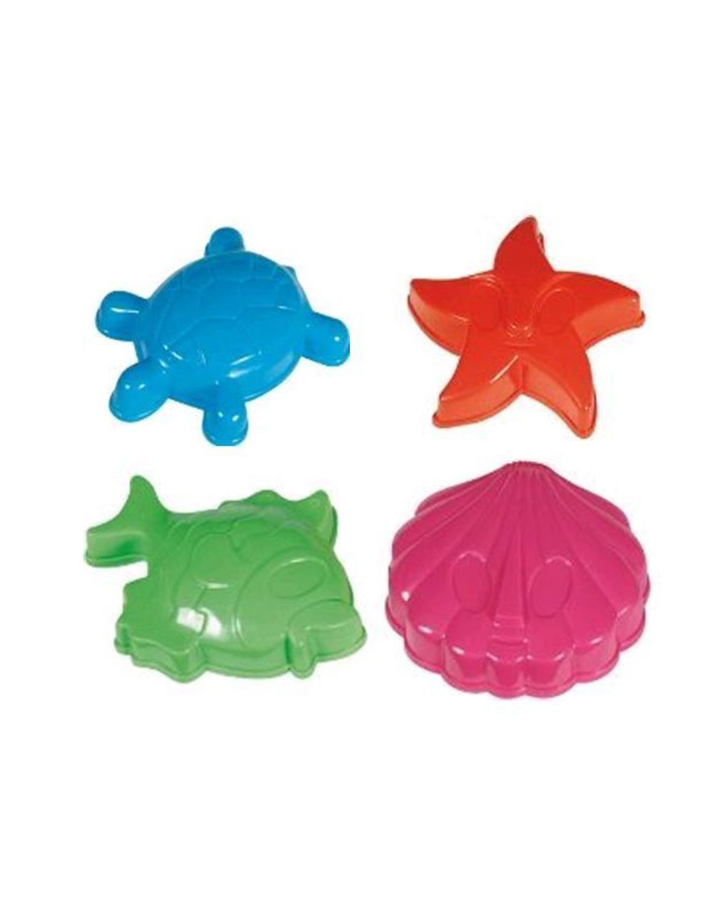 Androni giocattoli καλούπια παραλίας μεσαία 4τμχ (διάφορα σχέδια) - Androni Giocattoli