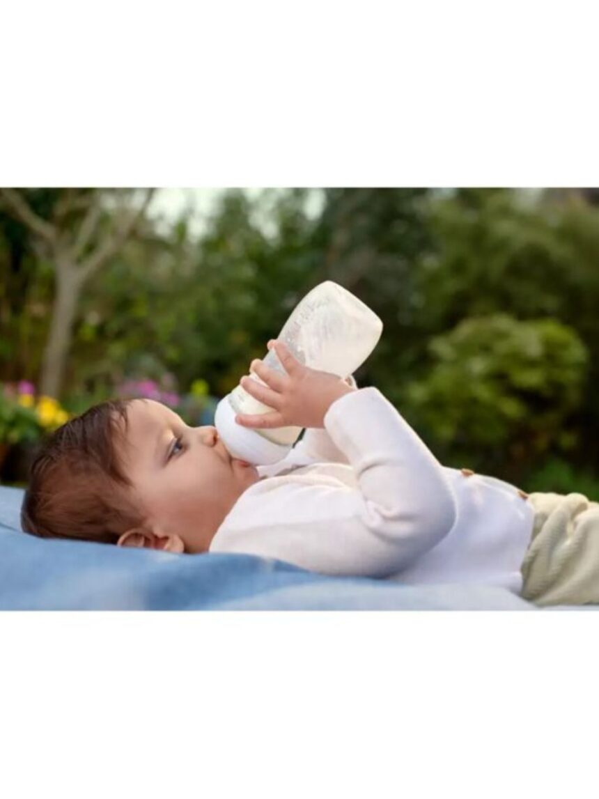 Philips avent γυάλινο μπιμπερό natural response 1m+ 240ml, scy933/01 - Philips Avent