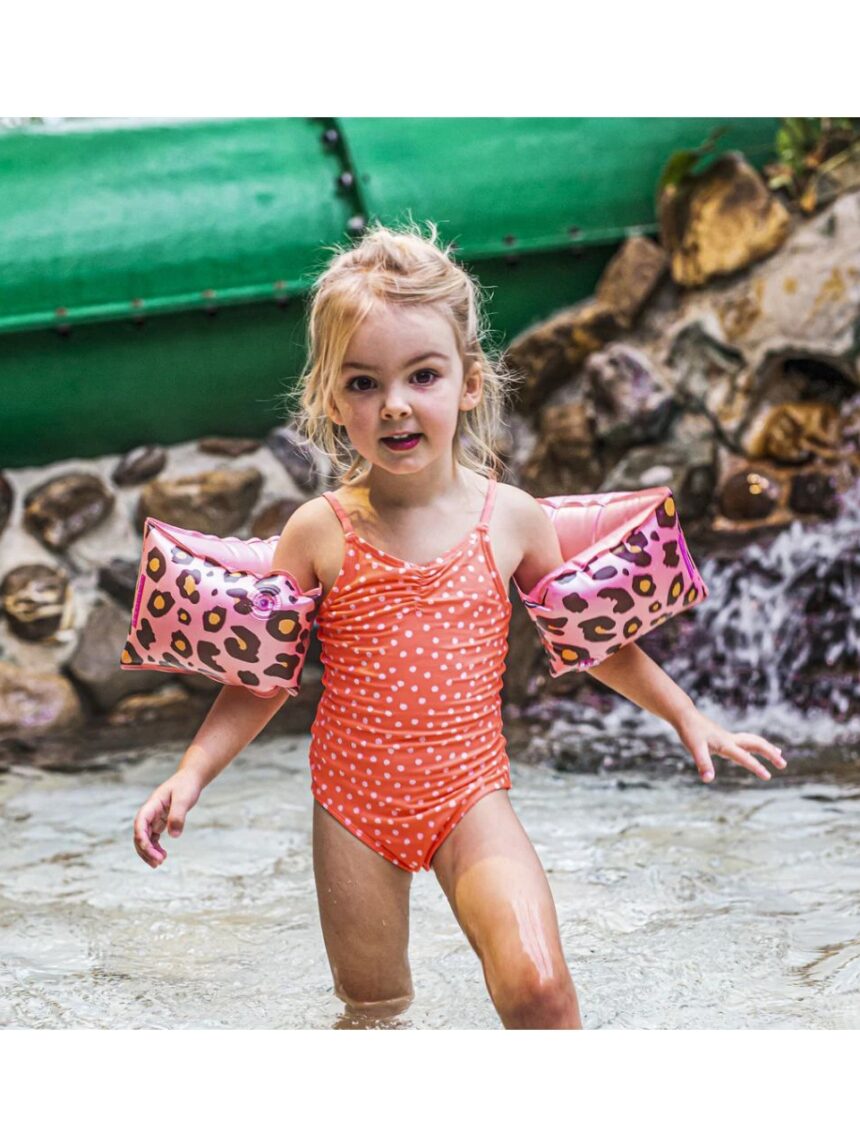 Swim essentials: μπρατσάκια 2-6 ετών "rose gold leopard" swe-2020se36 - Swim Essentials