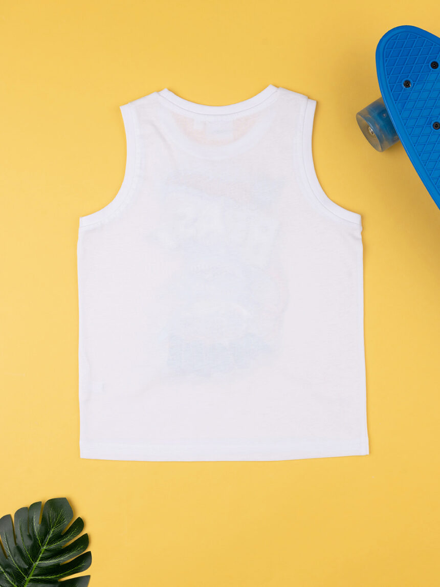 παιδική αμάνικη μπλούζα λευκή hot wheels για αγόρι - Prénatal