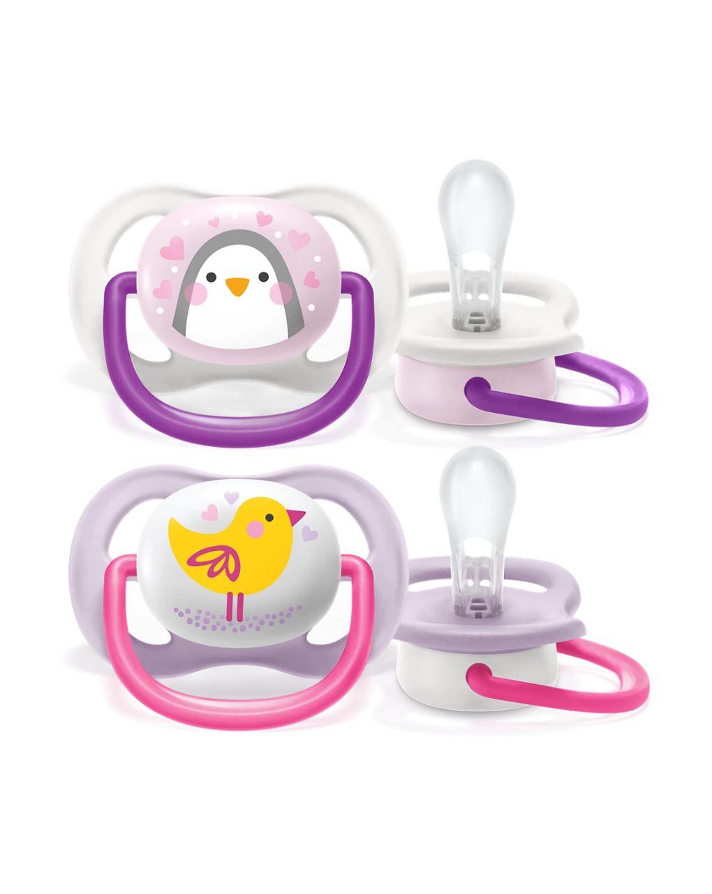 Philips avent πιπίλα ultra air animals 2τμχ 0-6m(4 σχέδια), scf080/11 - Philips Avent