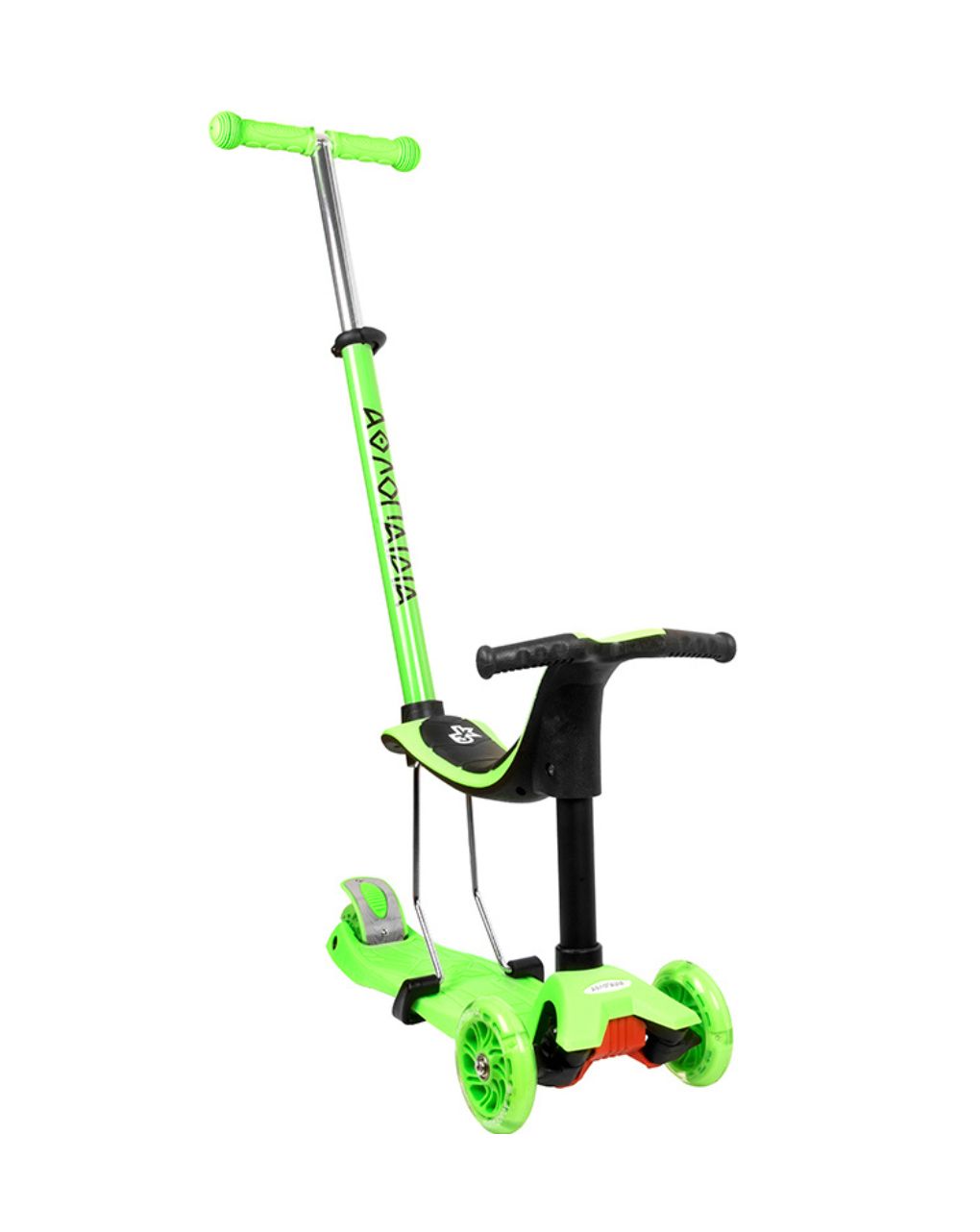 αθλοπαιδία πατίνι 3τροχο 3 σε 1 πράσινο 002.61212/grn