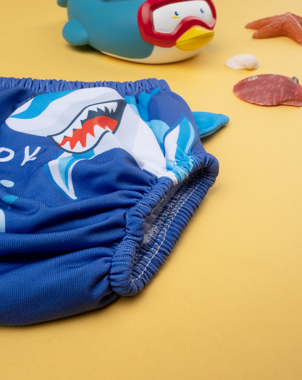 βρεφικό μαγιό πάνα μπλε με καρχαρία για αγόρι - Prénatal