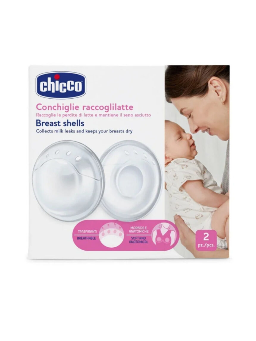 Chicco breast shells προστατευτικά κοχύλια συλλογής μητρικού γάλακτος, 2τεμ - Chicco