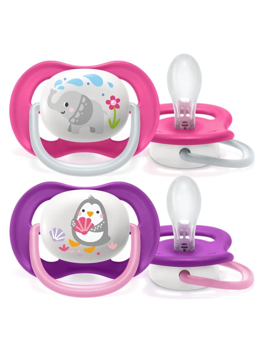 Philips avent πιπίλες ultra air 2τμχ 6-18m (4 σχέδια) scf080/12 - Philips Avent