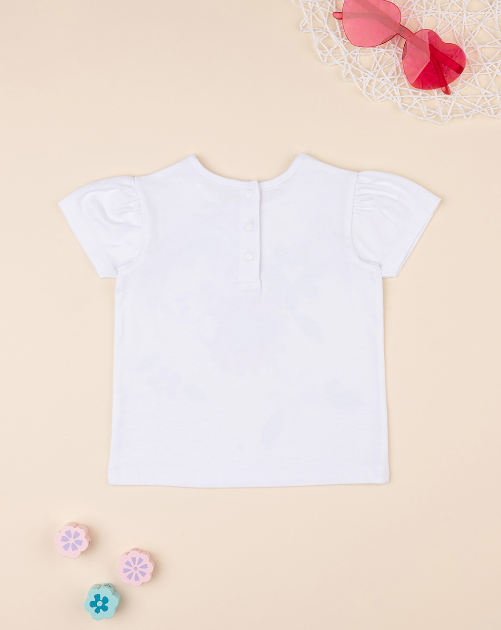 βρεφικό t-shirt λευκό με αρκουδάκι για κορίτσι - Prénatal