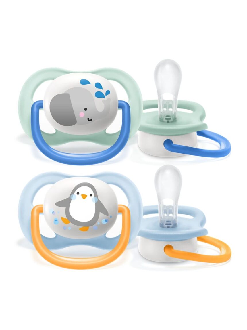 Philips avent πιπίλα ultra air animals 2τμχ 0-6m(4 σχέδια), scf080/11 - Philips Avent