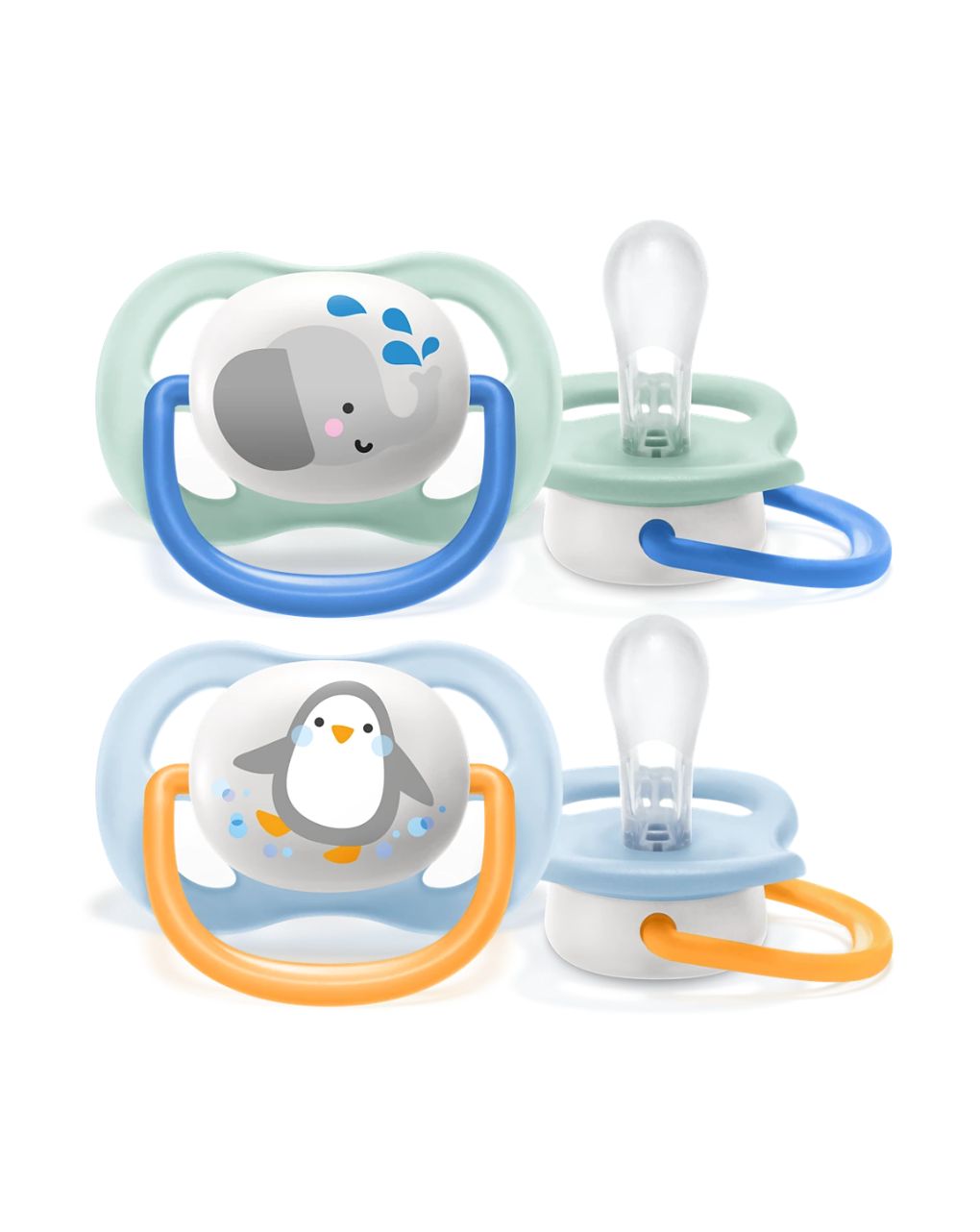 Philips avent πιπίλα ultra air animals 2τμχ 0-6m(4 σχέδια), scf080/11 - Philips Avent