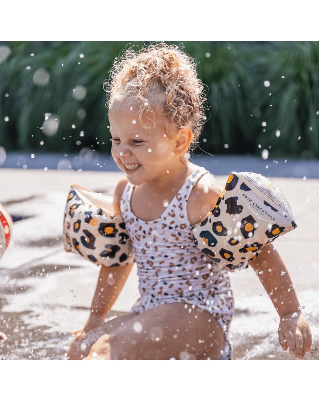 Swim essentials: μπρατσάκια 2-6 ετών "beige leopard" swe-2020se57 - Swim Essentials