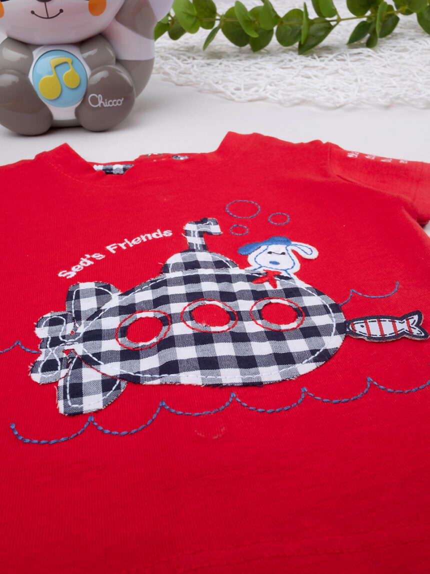 σετ t-shirt και σορτς καρό για αγόρι - Prénatal