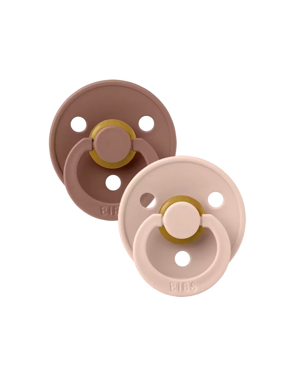 Bibs πιπίλες καουτσούκ 2τμχ colour 0m+ woodchuck/blush - BIBS