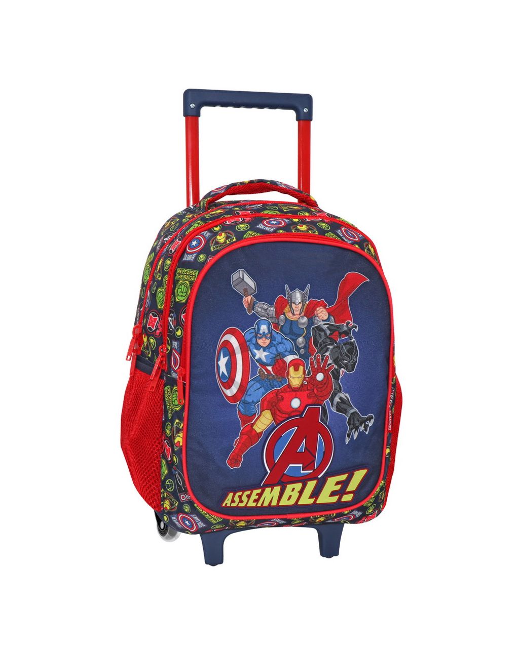 σχολική τσάντα τρόλεϊ δημοτικού avengers assemble 3 θήκες 000506101 - Avengers