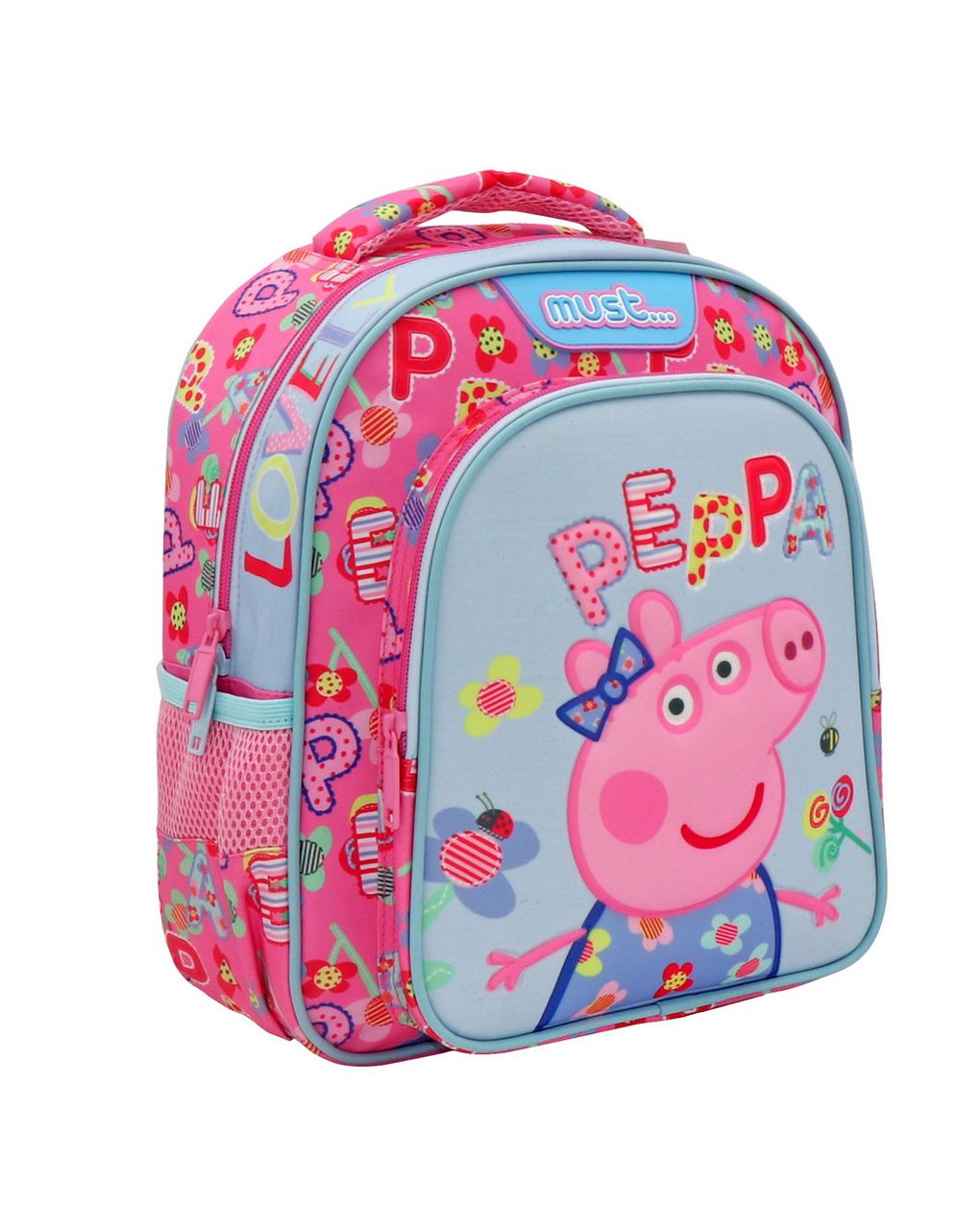 σχολική τσάντα πλάτης νηπίου peppa pig lovely must 2 θήκες  000482736 - must