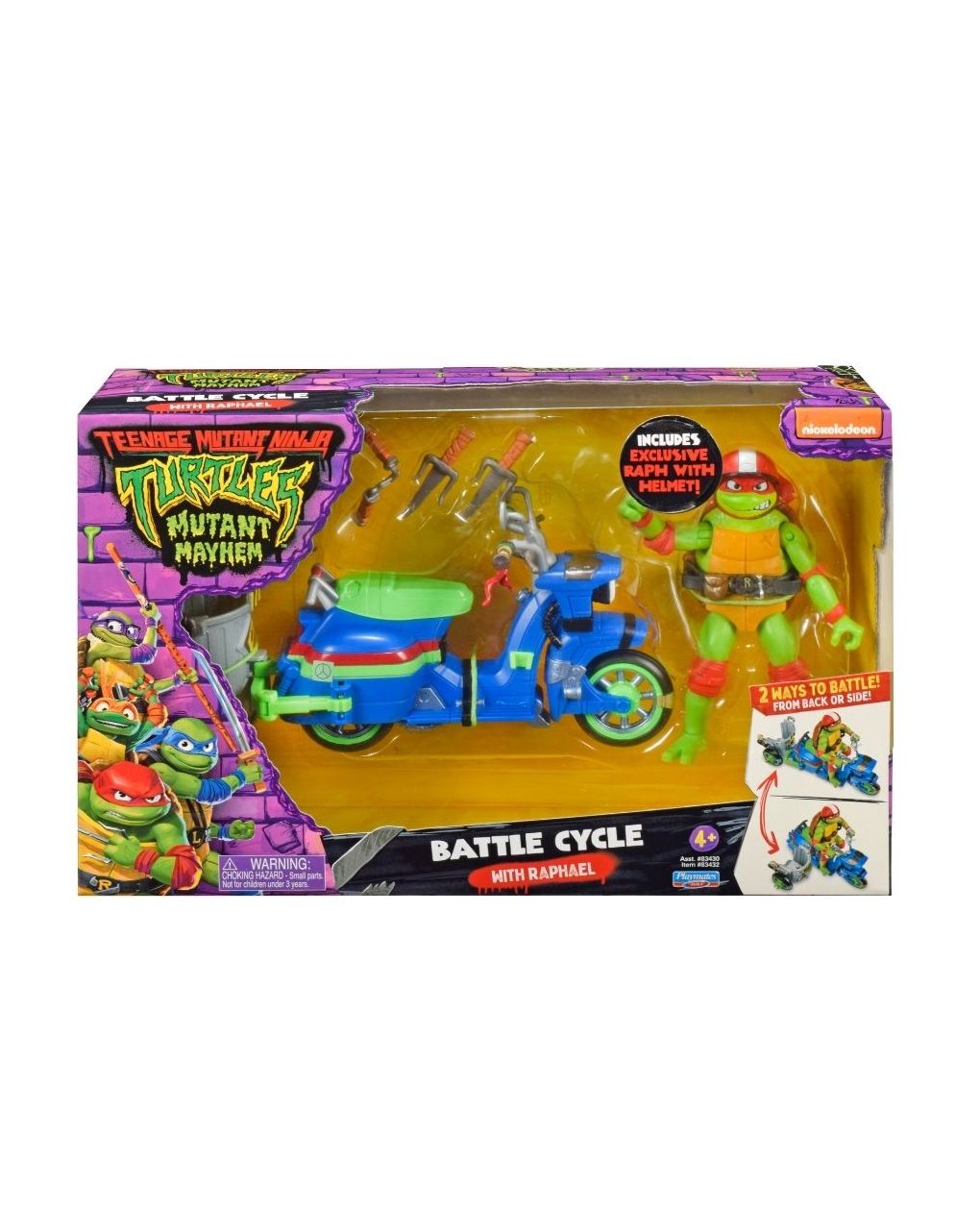 Tmnt movie χελωνονιντζάκια όχημα με φιγούρα & αξεσουάρ (2 σχέδια) tu803000 - TURTLES NINJA