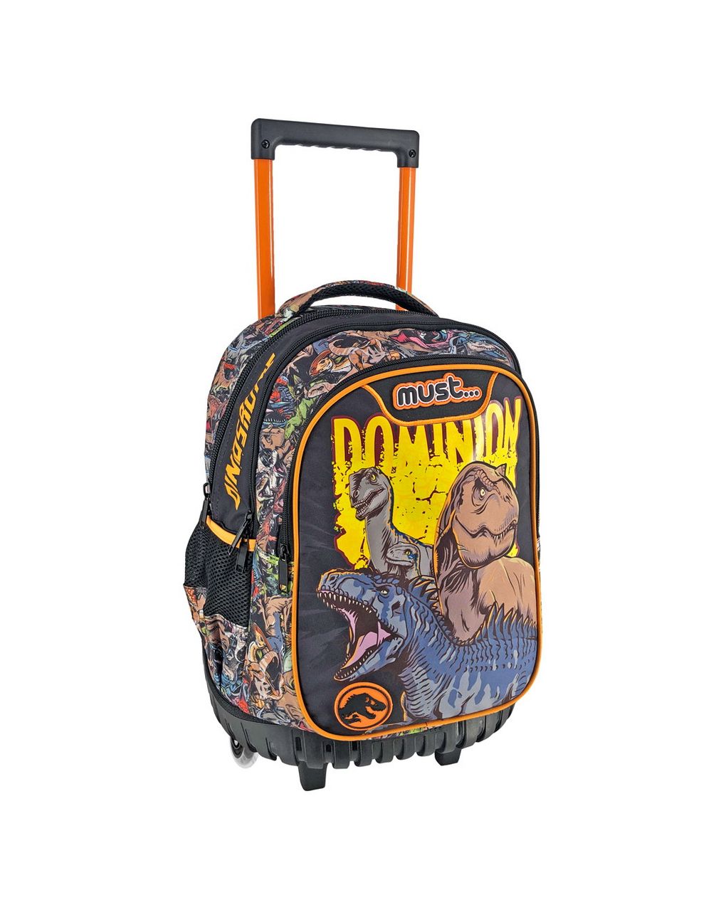 σχολική τσάντα τρόλεϊ δημοτικού jurassic dominion must 3 θήκες 000570919 - must
