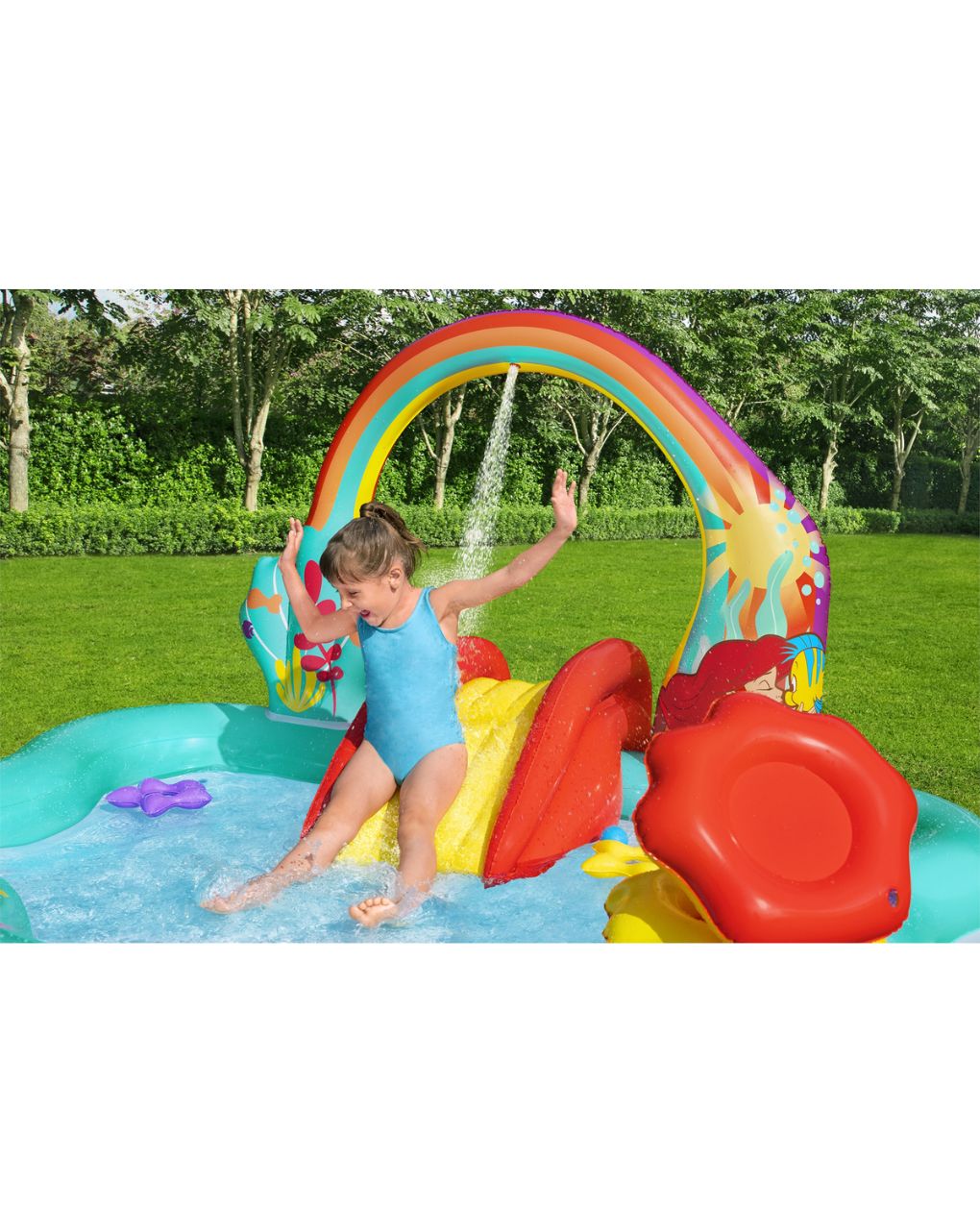 Bestway playcenter πισίνα disney μικρή γοργόνα με αξεσουάρ 221x193x117cm - Bestway