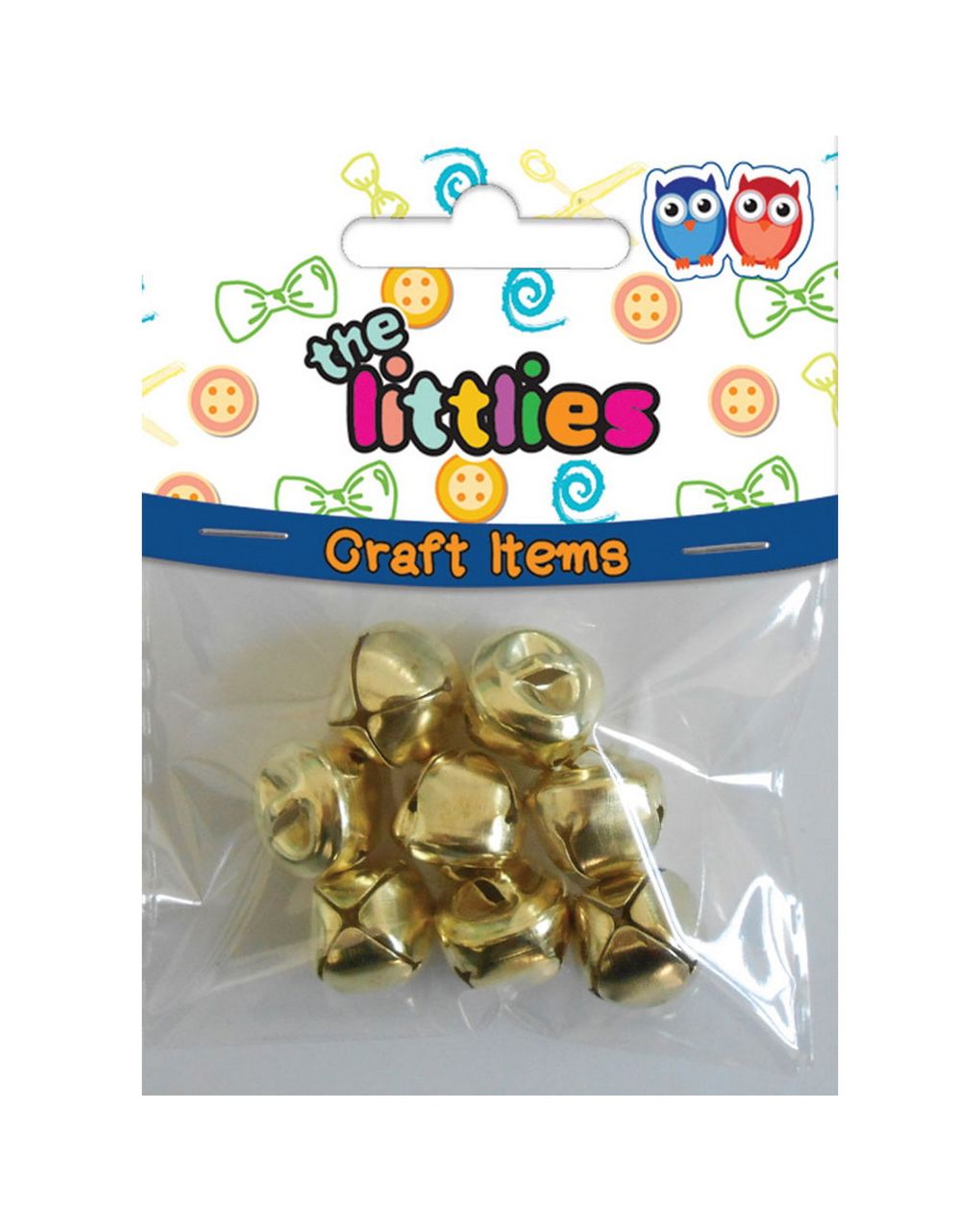 κουδουνάκια χειροτεχνίας the littlies χρυσά 15mm 8 τμχ. 000646074 - The littlies