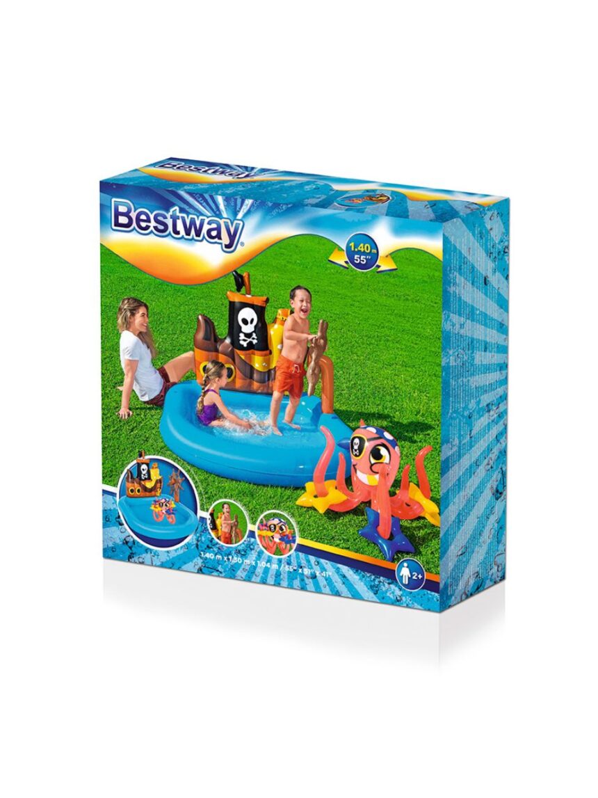 Bestway φουσκωτή πισίνα playcenter πειρατικό πλοίο 140x130x104εκ. - Bestway