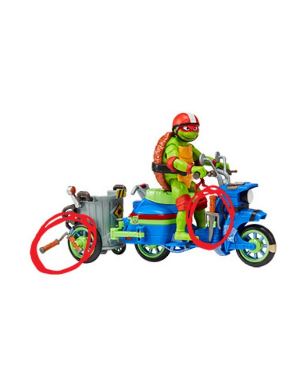 Tmnt movie χελωνονιντζάκια όχημα με φιγούρα & αξεσουάρ (2 σχέδια) tu803000 - TURTLES NINJA