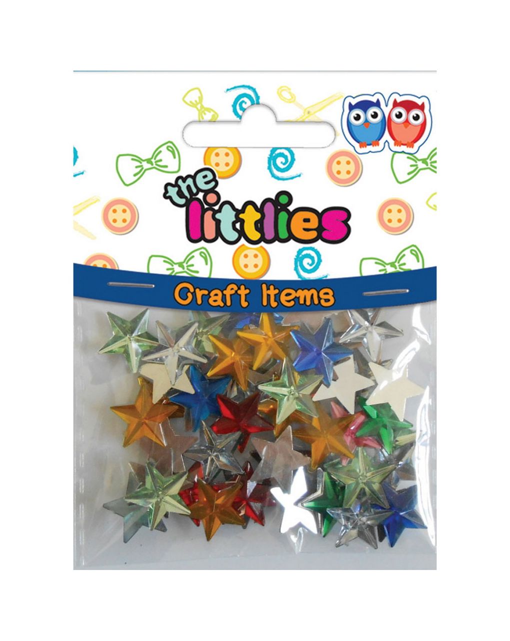 αστέρια στρας χειροτεχνίας the littlies διάφορα χρώματα 15mm 56 τμχ. 000646072 - The littlies