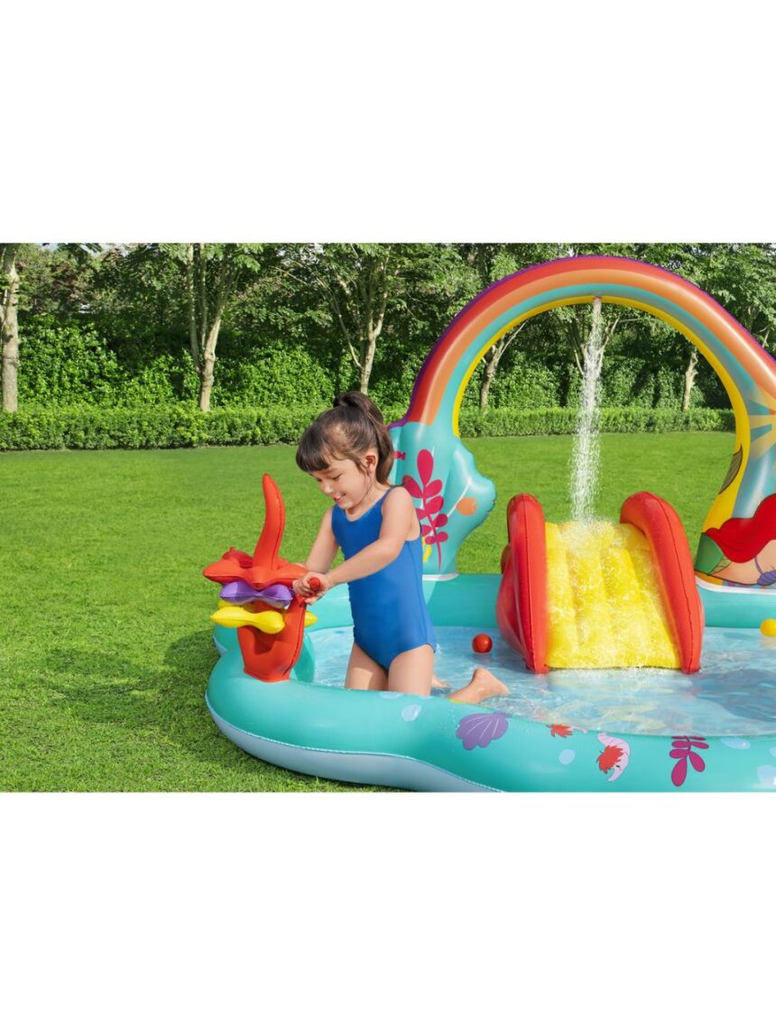 Bestway playcenter πισίνα disney μικρή γοργόνα με αξεσουάρ 221x193x117cm - Bestway