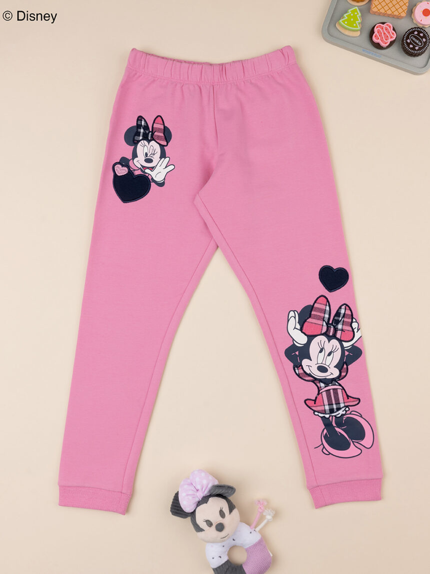 παιδικό παντελόνι φόρμας ροζ με τη minnie για κορίτσι - Prénatal