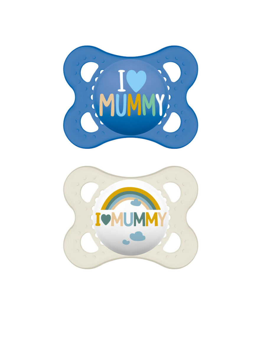 Mam πιπίλα i love mummy σιλικόνης boy 2-6 μηνών - Mam