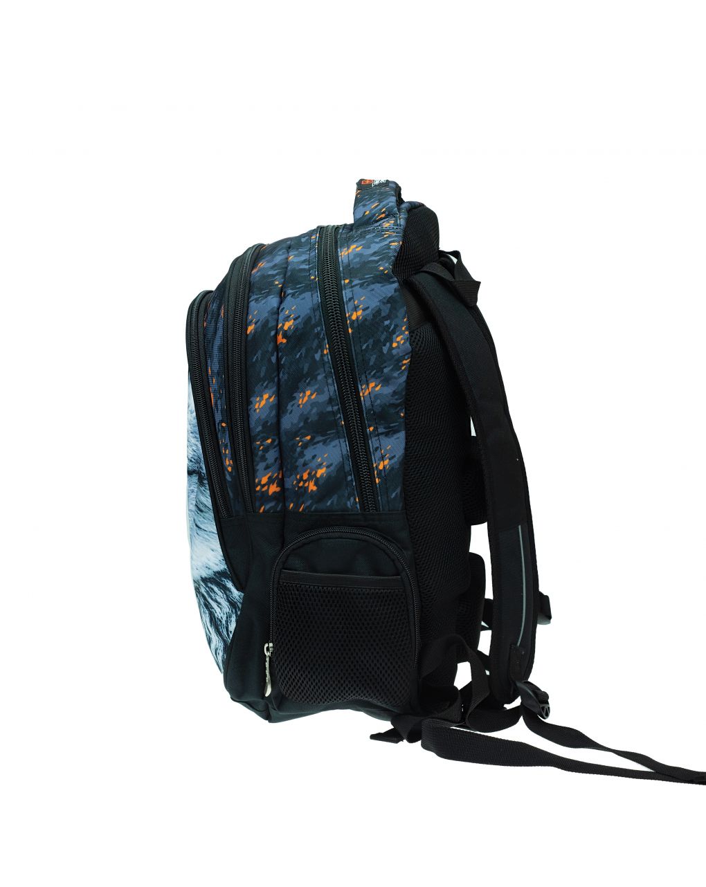 Bmu τσάντα πλάτης οβάλ no fear white wolf 348-11031 - NO FEAR