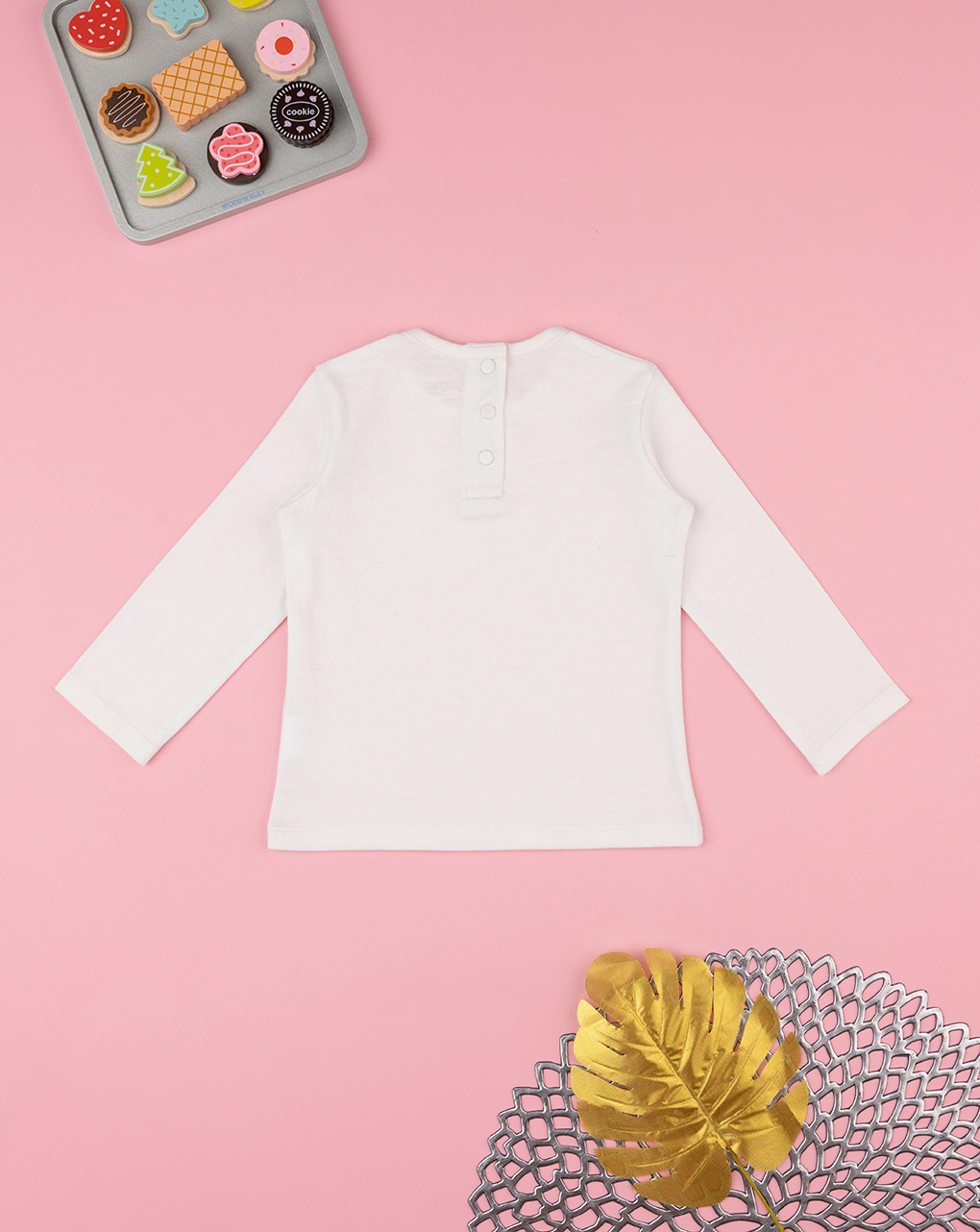 βρεφική μπλούζα λευκή teddy για κορίτσι - Prénatal