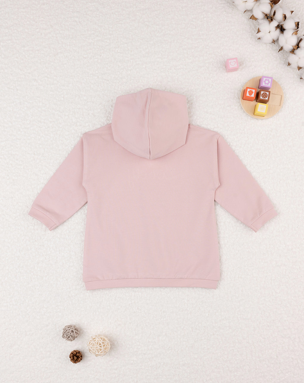 βρεφική μπλούζα φούτερ ροζ lovely για κορίτσι - Prénatal