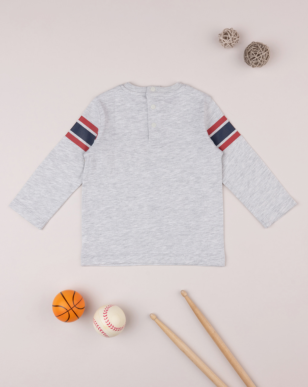 βρεφική μπλούζα γκρι brooklyn για αγόρι - Prénatal