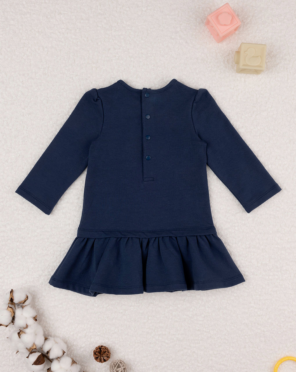 βρεφικό φόρεμα μπλε teddy για κορίτσι - Prénatal
