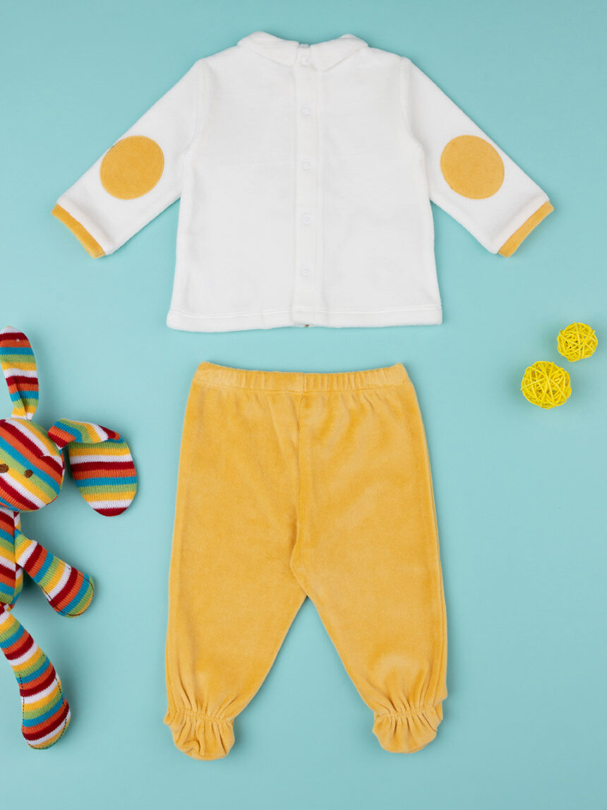 βρεφικό σετ σενίλ μπλούζα και γκέτα fun για αγόρι - Prénatal