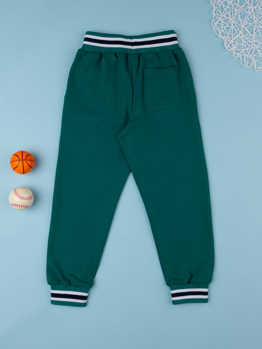 παιδικό παντελόνι φόρμας πράσινο 79 για αγόρι - Prénatal