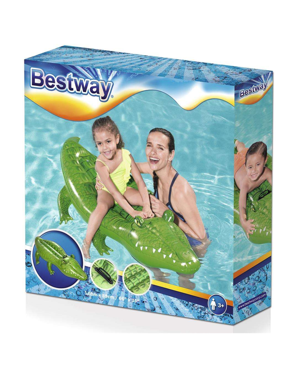 Bestway φουσκωτός κροκόδειλος θαλάσσης 168x89εκ. 15702 - Bestway