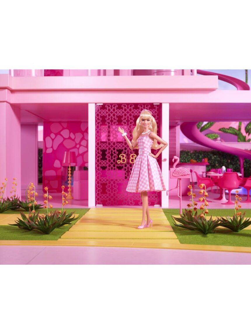 Barbie the movie κούκλα barbie pink gingham dress hpj96 - BARBIE