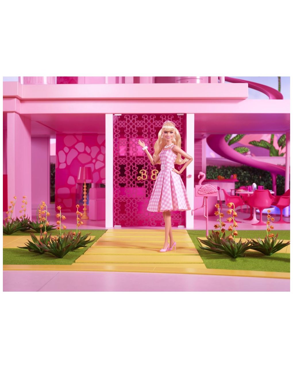Barbie the movie κούκλα barbie pink gingham dress hpj96 - BARBIE