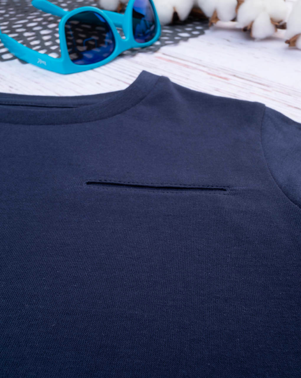παιδική μπλούζα μπλε με τσέπη για αγόρι - Prénatal