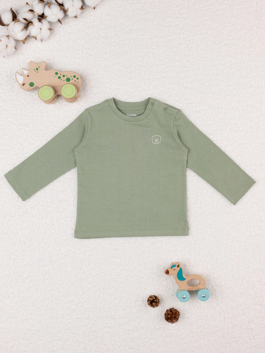 βρεφική μπλούζα χακί teddy για αγόρι - Prénatal