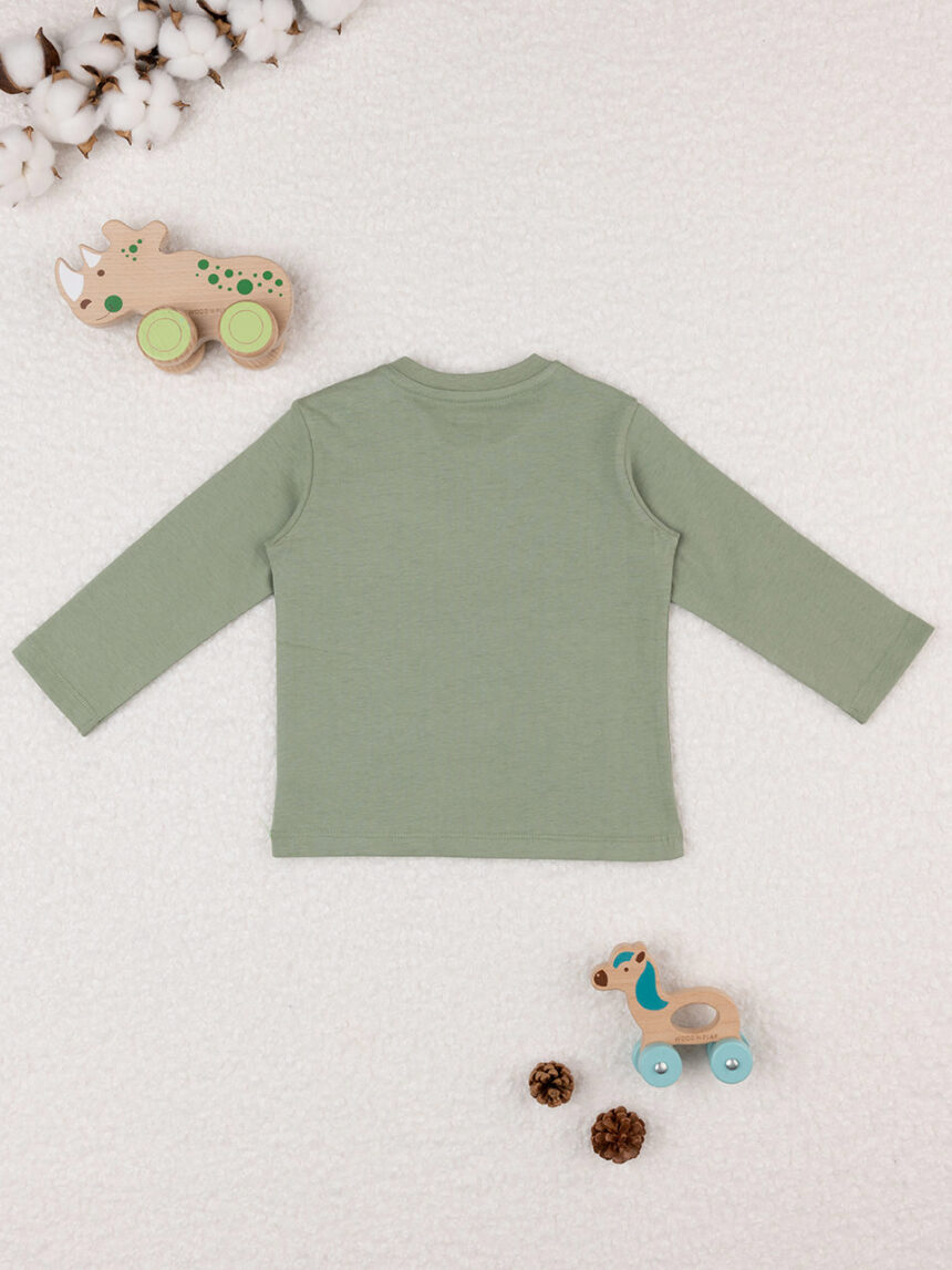 βρεφική μπλούζα χακί teddy για αγόρι - Prénatal