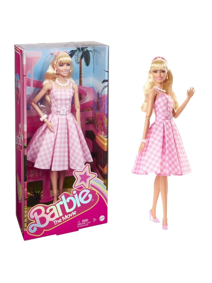 Barbie the movie κούκλα barbie pink gingham dress hpj96 - BARBIE