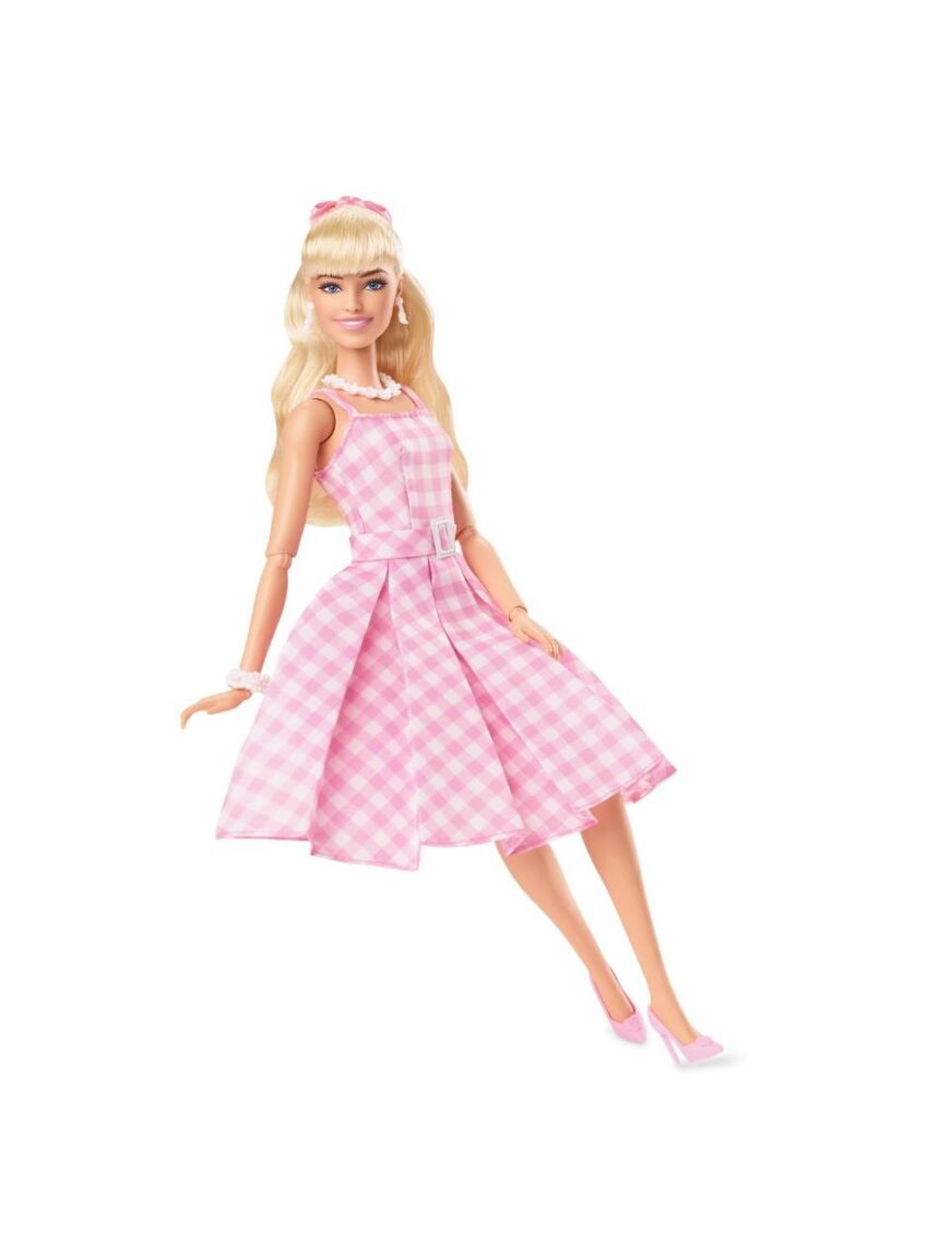 Barbie the movie κούκλα barbie pink gingham dress hpj96 - BARBIE