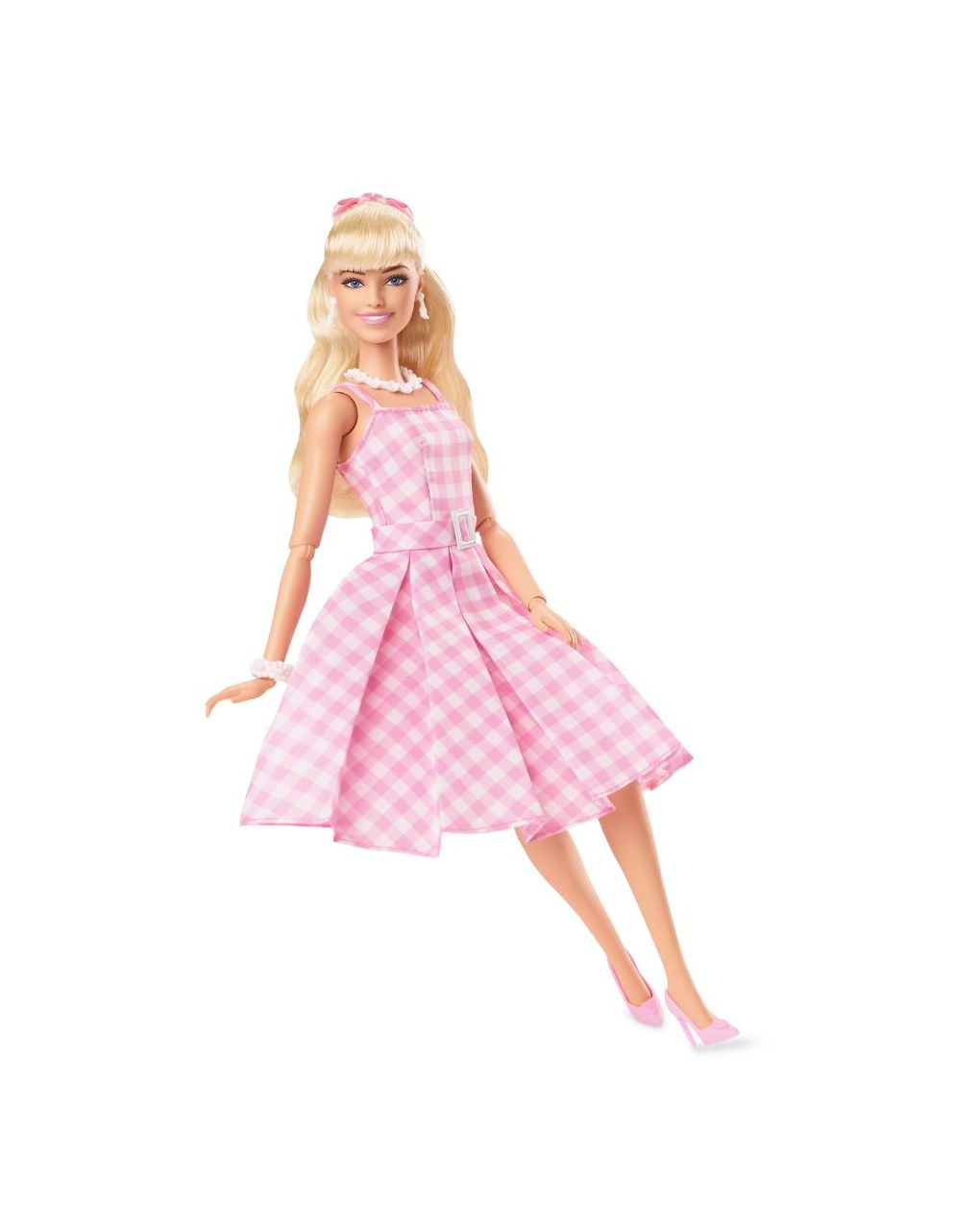 Barbie the movie κούκλα barbie pink gingham dress hpj96 - BARBIE