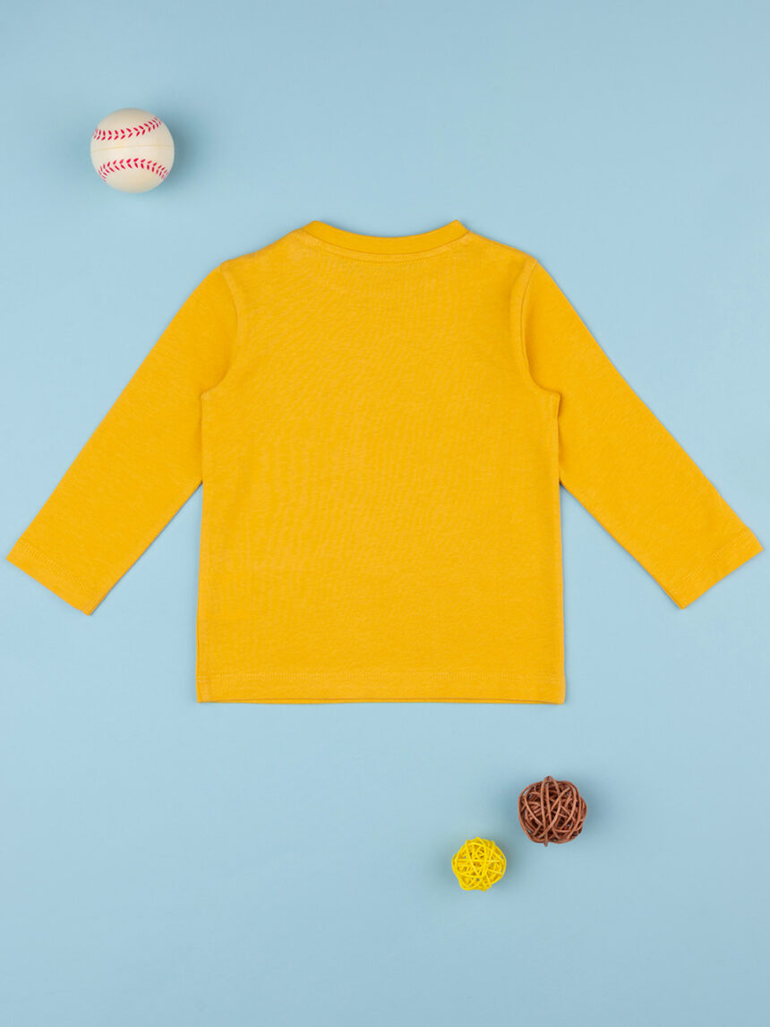 βρεφική μπλούζα κίτρινη denver για αγόρι - Prénatal