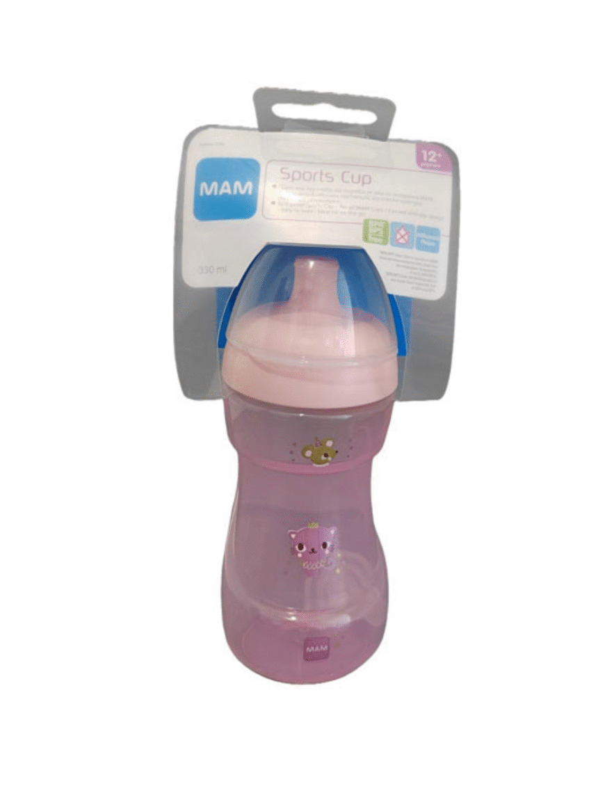 Mam ποτηράκι sports  cup ποτηράκι girl 330ml 12μηνών+ - Mam