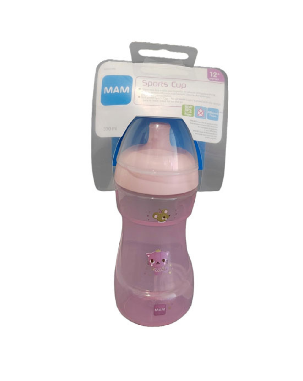 Mam ποτηράκι sports  cup ποτηράκι girl 330ml 12μηνών+ - Mam