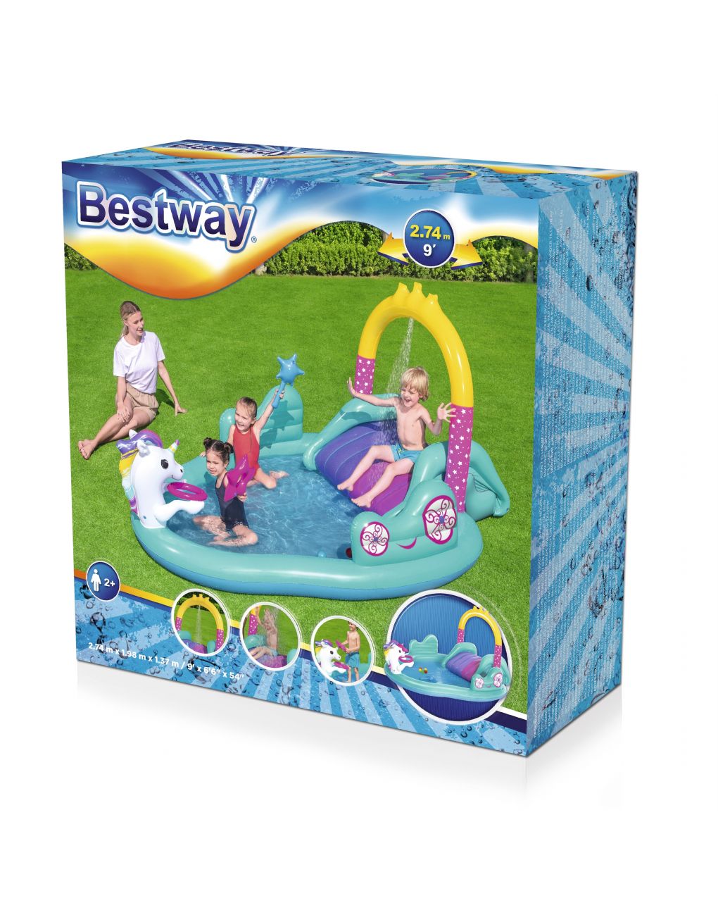 Best way  playcenter μονόκερος 274x198 - Bestway