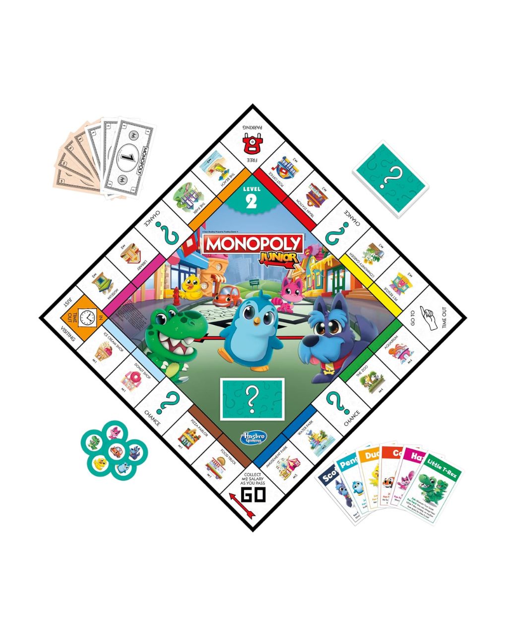 Hasbro gaming monopoly junior 2 σε 1 f8562 - Monopoly