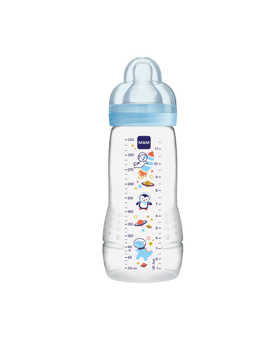 Mam μπιμπερό easy active baby bottle 330ml boy 4+ μηνών - Mam